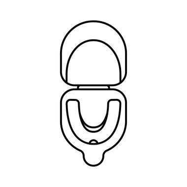 Ağız bekçisi açık kutuda, en üstte. Depolama konteynırının çizgi sanat simgesi. Horlamaya karşı siyah bir illüstrasyon. Spor aksesuarı dişleri korur. Beyaz arkaplanda izole edilmiş vektör amblemini birleştir