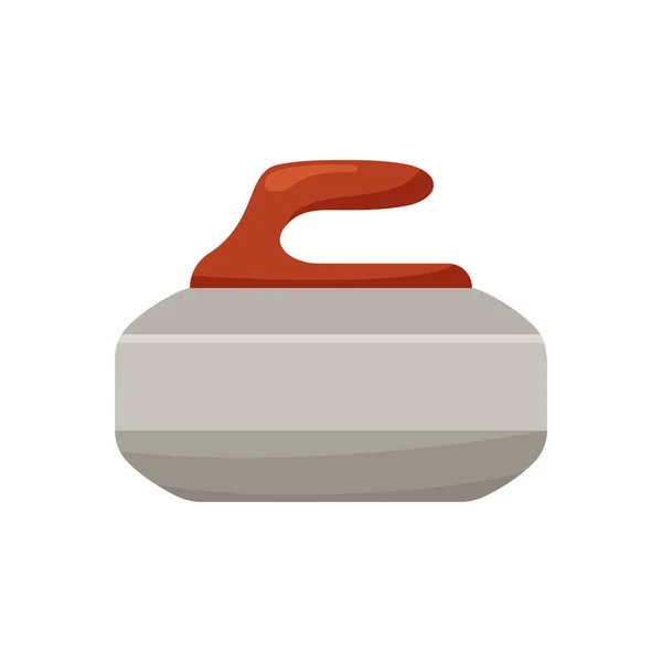 Color Piedra Rizada Plana Icono Para Ilustración Del Juego Invierno — Vector de stock