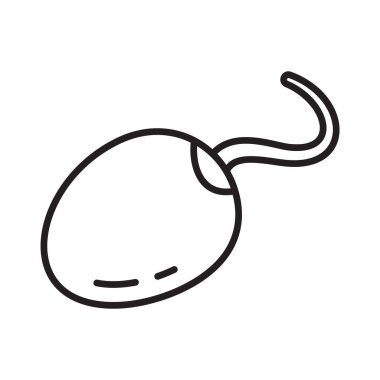 Filizlenmiş soya fasulyesi ikonu. Çiğ gıda diyeti, taze soya ürünleri, salata ve tohumlama için doğrusal logo. Siyah basit bir illüstrasyon. Beyaz arkaplanda izole edilmiş vektör resmini birleştir