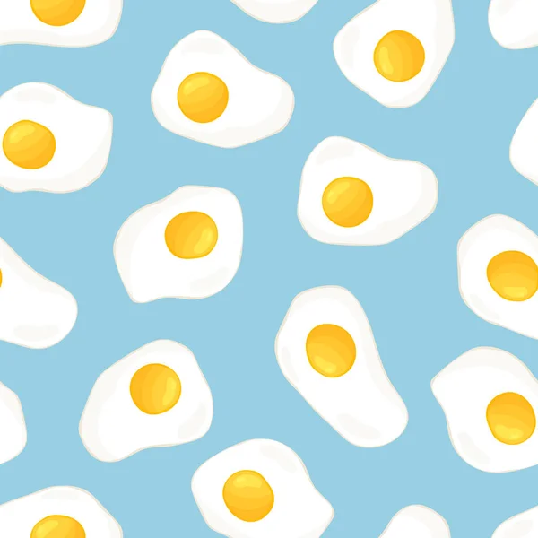 Απρόσκοπτη Μορφή Φορέα Τροφής Κινούμενα Σχέδια Χέρι Που Κωδικοποιημένα Αυγά — Διανυσματικό Αρχείο