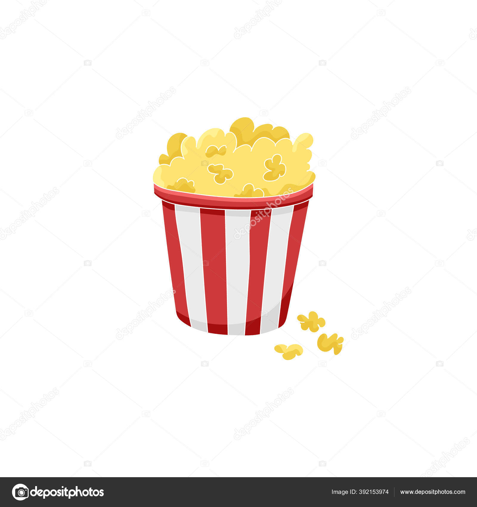 Фильм Театр Красно Белая Полосатая Коробка Попкорна Ручная.