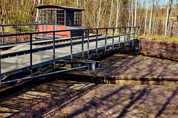 Plaque Tournante Ferroviaire Abandonnée Une Ancienne Gare Fret Fin Xixe — Photo