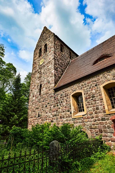 Detaljer Historisk Medeltida Kyrka Berlin Tyskland Kan Delar Byggnaden Med — Stockfoto