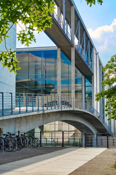 Берлин Германия Июня 2020 Года Части Современной Архитектуры Правительственном Районе — стоковое фото