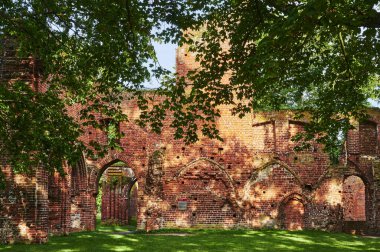 Almanya 'nın Greifswald kentindeki bir halk parkındaki ortaçağ manastırı yıkıldı..