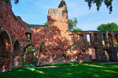 Almanya 'nın Greifswald kentindeki bir halk parkındaki ortaçağ manastırı yıkıldı..