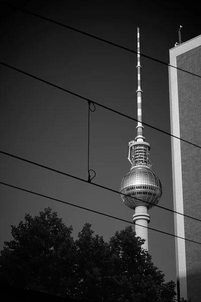 Berlin Deutschland Juni 2019 Der Fernsehturm Der Berliner Innenstadt Ist — Stockfoto