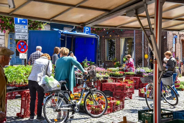 ドイツ ダネンベルク 2019年5月23日 ドイツ ダネンベルク中心部の市場広場への眺め — ストック写真
