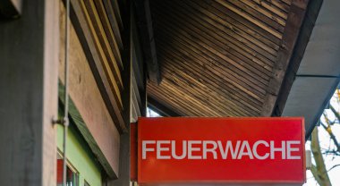 Berlin, Almanya 'da gönüllü bir itfaiye binası. 