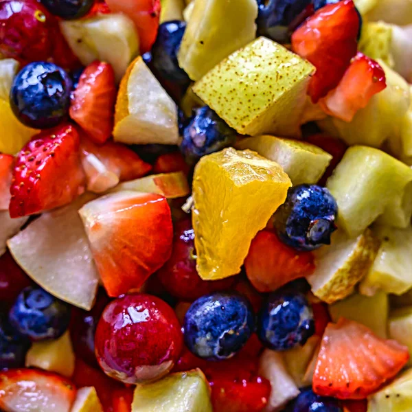 Frutas Frescas Diferentes Como Ingredientes Para Cozinha Vegana Saudável — Fotografia de Stock