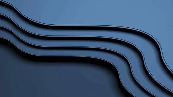 Arka plan sanat, gölgeler ile 3d illüstrasyon soyut geometrik dalga Katmanlar
