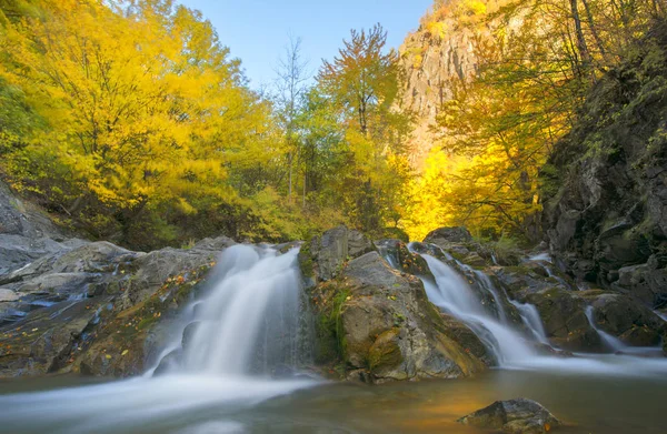 Colorful Waterfall Autumn — Stock Photo, Image