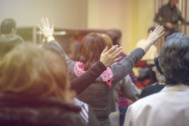 Hıristiyan cemaat ibadet Tanrı birlikte