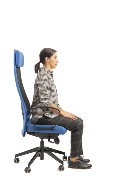 Woman Posture Office — Stock Photo, Image