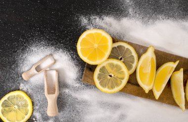 pişirme soda (sodyum bikarbonat) ve limon