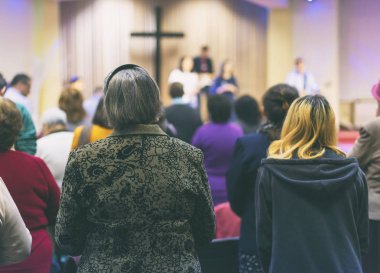 Hıristiyan cemaat ibadet Tanrı birlikte