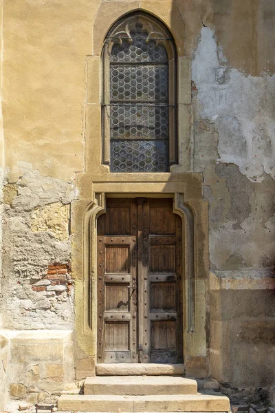 Старая Дверь Городе Сибиу Румыния — стоковое фото