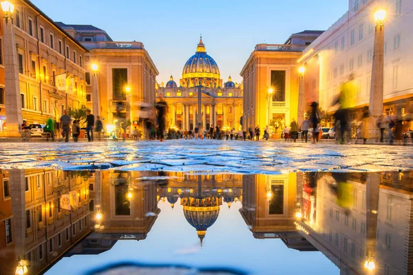 Underbar Utsikt Över Peter Cathedral Rom Italien — Stockfoto