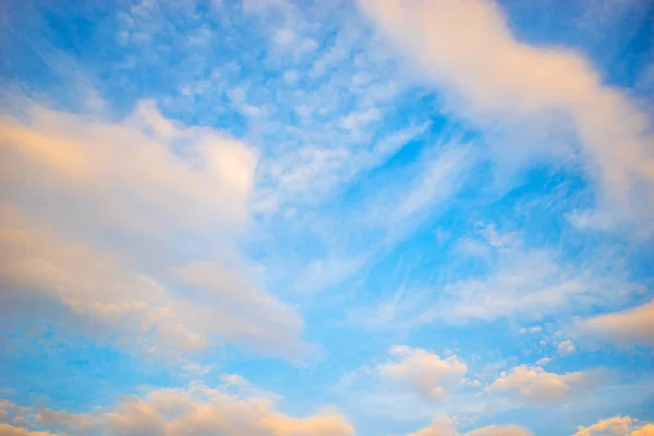 Beau Ciel Avec Nuage Avant Coucher Soleil — Photo