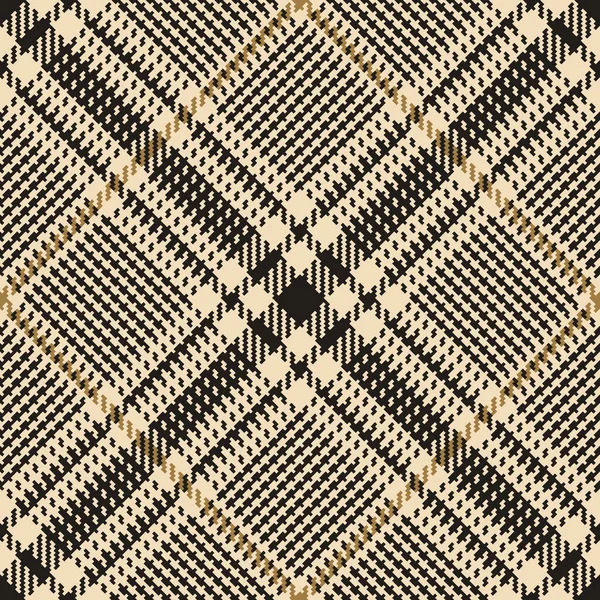 Tweed Check Vector Patrón Cuadros Oro Negro Cuadros Abstractos Diagonales — Vector de stock