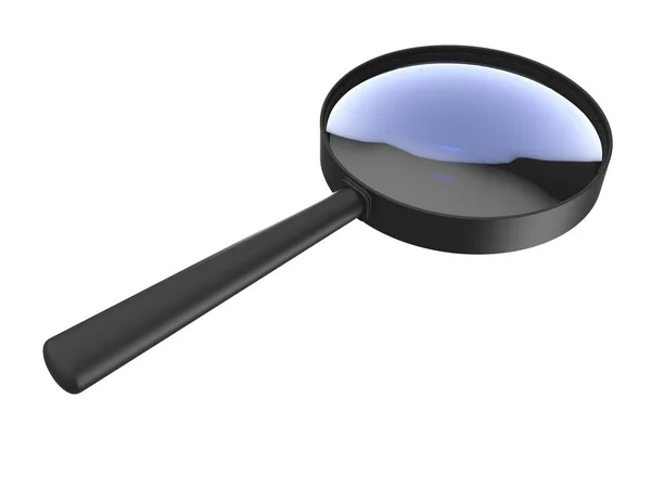 Magnifying glass tool white background — Stock Photo, Image