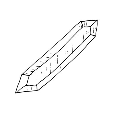 Anlaşıldı. Değerli taşın vektör karikatür çizimi. Ayrı nesneler beyaz üzerine.