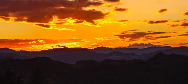 Фото Изображены Горные Вершины Последний Момент Перед Закатом — стоковое фото
