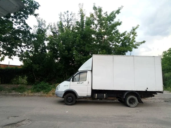 Tanto Nuestro Alrededor Ciudad Los Coches Asfalto Los Postes Los — Foto de Stock