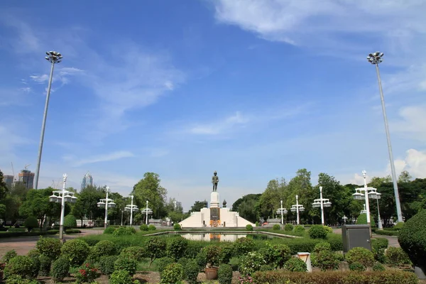 Király Rama Emlékmű Lunpini Park Bangkok Thaiföld — Stock Fotó