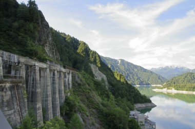 cablecrane temel Kurobe Barajı: Toyama, Japan
