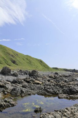 cape Nyudozaki, Oga, Akita, Japan, kıyı Teras