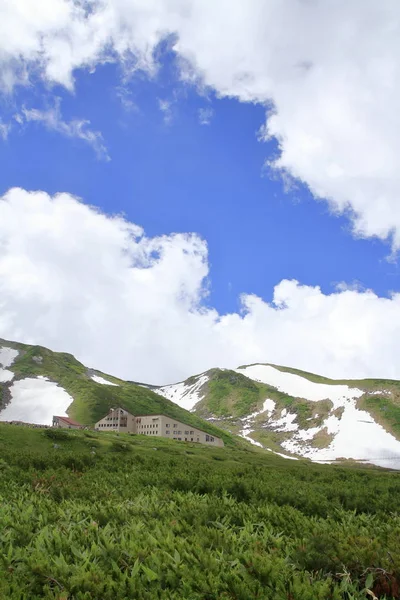 Cordillera Tateyama Con Nieve Verano Toyama Japón —  Fotos de Stock