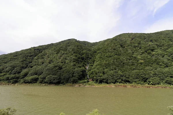 Río Mogami Shiraito Cae Yamagata Japón — Foto de Stock