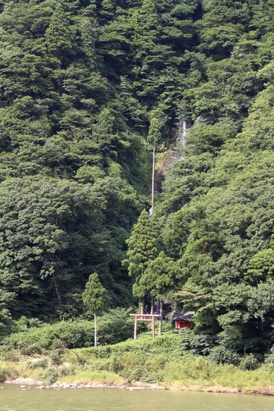 Mogami Floden Och Shiraito Faller Yamagata Japan — Stockfoto