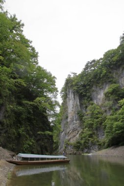 Geibi gorge ve fren ayakkabıya Itinoseki, Iwate, Japan