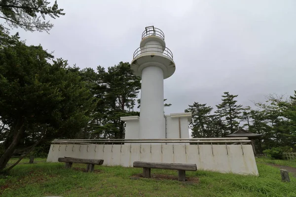 Latarnia Goishisaki Wybrzeże Goishi Ofunato Iwate Japonia — Zdjęcie stockowe