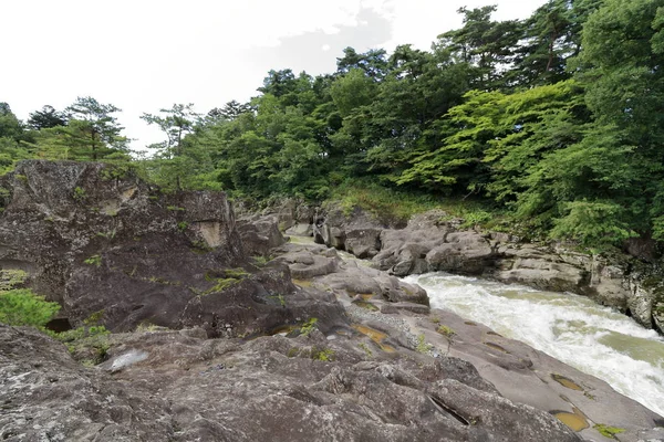 Genbi Gorge Içinde Itinoseki Iwate Japan — Stok fotoğraf