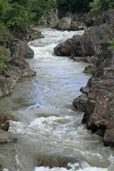 Genbi Gorge Içinde Itinoseki Iwate Japan — Stok fotoğraf