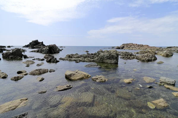 Costa Cape Nyudozaki Oga Akita Japão — Fotografia de Stock