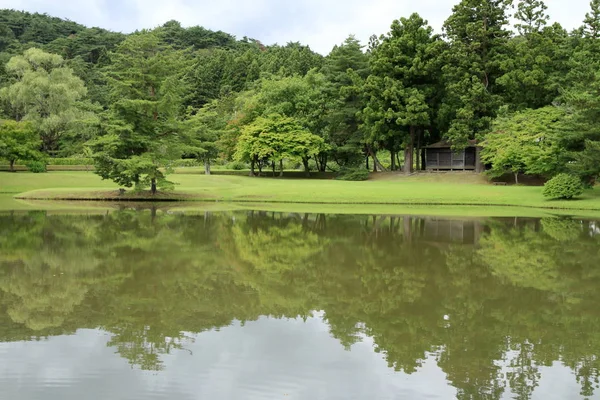 Maizuru Ike Vijver Van Kanjizaio Ruïnes Hiraizumi Iwate Japan — Stockfoto