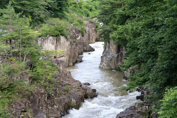 Garganta Ichinoseki Iwate Japão — Fotografia de Stock