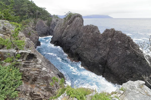 Kaminariiwa Rock Ranboya Rokli Goishi Pobřeží Ofunato Iwate Japonsko — Stock fotografie