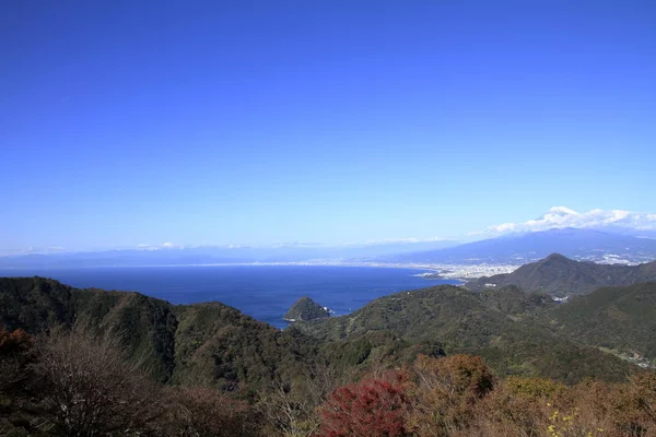 Mt. Fuji ve Suruga Körfezi, görüntülemek Katsuragi dağdan, Izu, Japonya