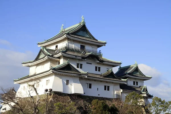 Wakayama kasteel in de stad van de prefectuur Wakayama, Japan — Stockfoto