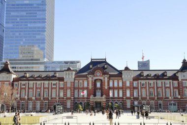 Japonya'da Tokyo istasyonu Marunouchi istasyonu binası