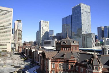 Japonya'da Tokyo istasyonu Marunouchi istasyonu binası