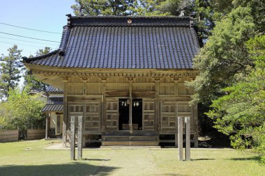Sado Daizen türbesi dua salonu, Niigata, Japonya