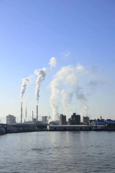 Niigata fabrikaları, Japonya — Stok fotoğraf