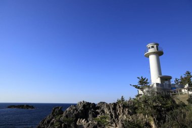 Sado Osaki deniz feneri, Sado, Niigata, Japonya