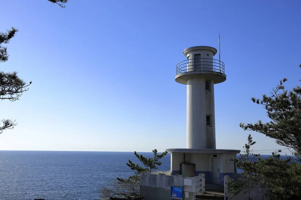 Sado Osaki lighthouse in Sado, Niigata, Japan — Stock Photo, Image